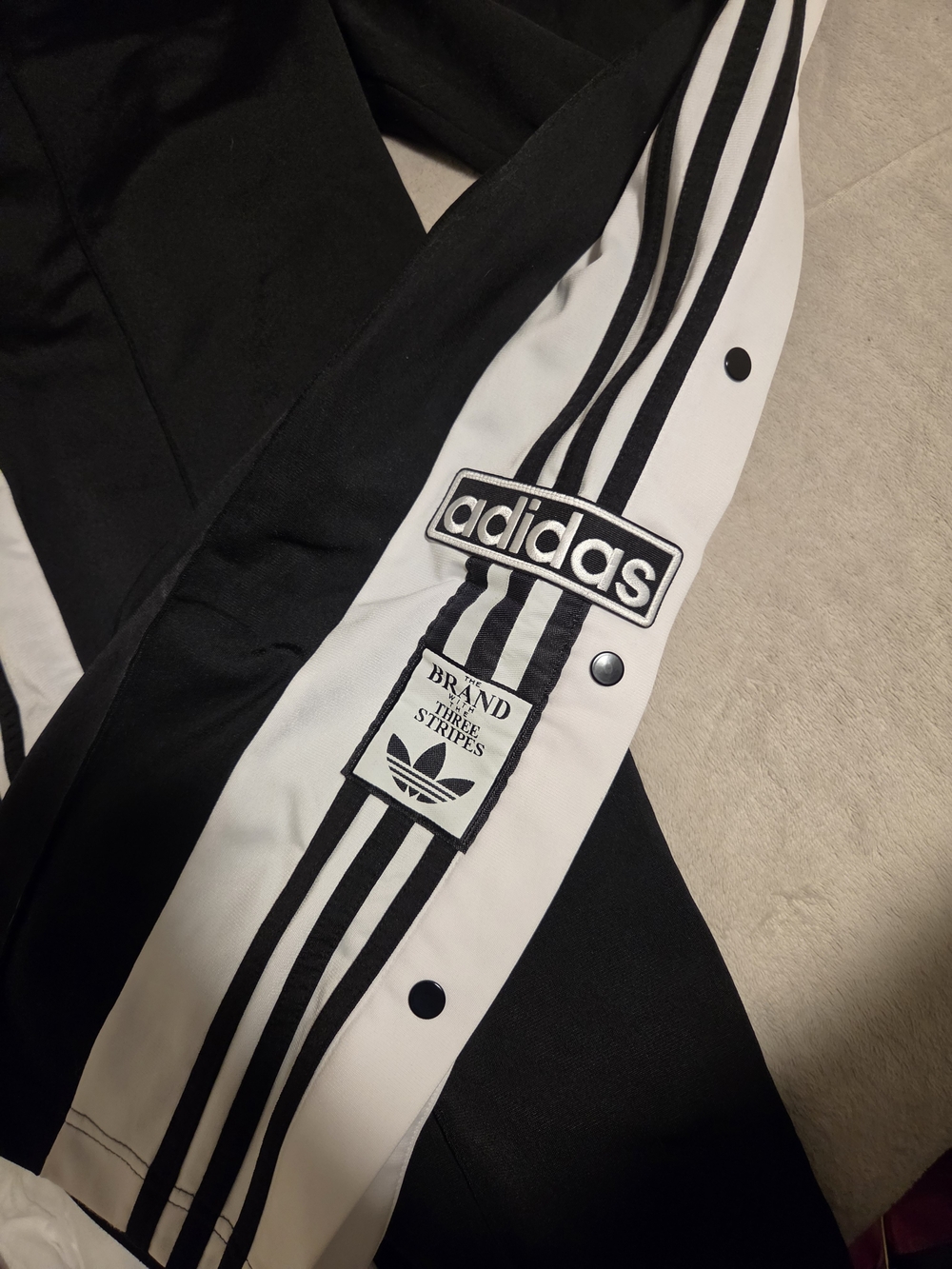 Adidas Adibreak Away Black & White Track Pants